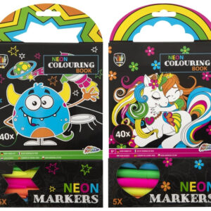 Neon målarbok