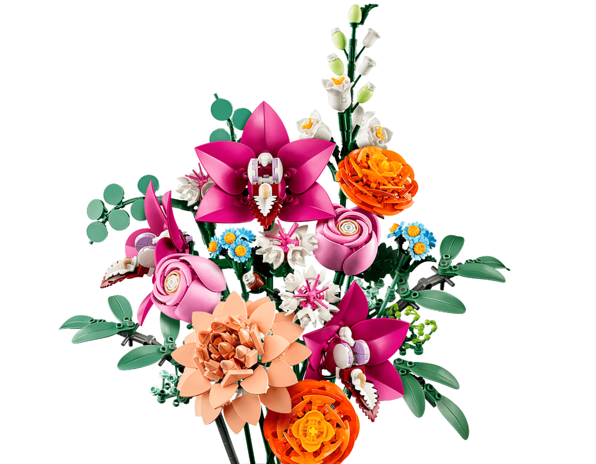 Vacker rosa blombukett Botanicals - Bild 2
