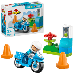 blå polismotorcykel 10471