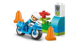Blå polismotorcykel Duplo - Bild 3